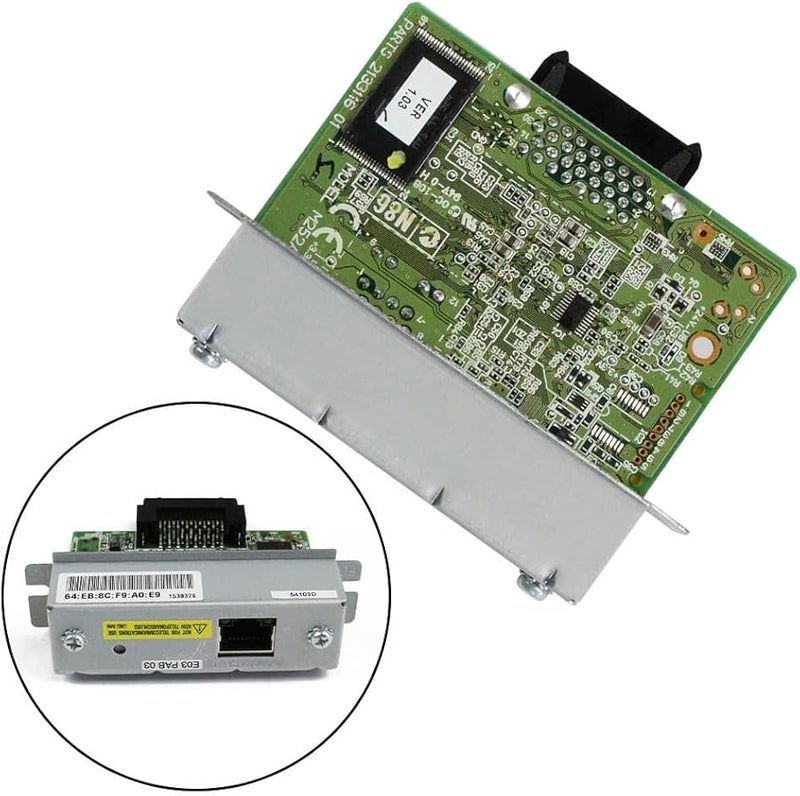 وحدة خادم الطباعة عبر إيثرنت UB E03 لـ TM T88VI T88V T88IV T88III T82II T81 T70 T90 T86L U220B U220PB U220PD U220PA 100 ميغابت في الثانية - Image 3
